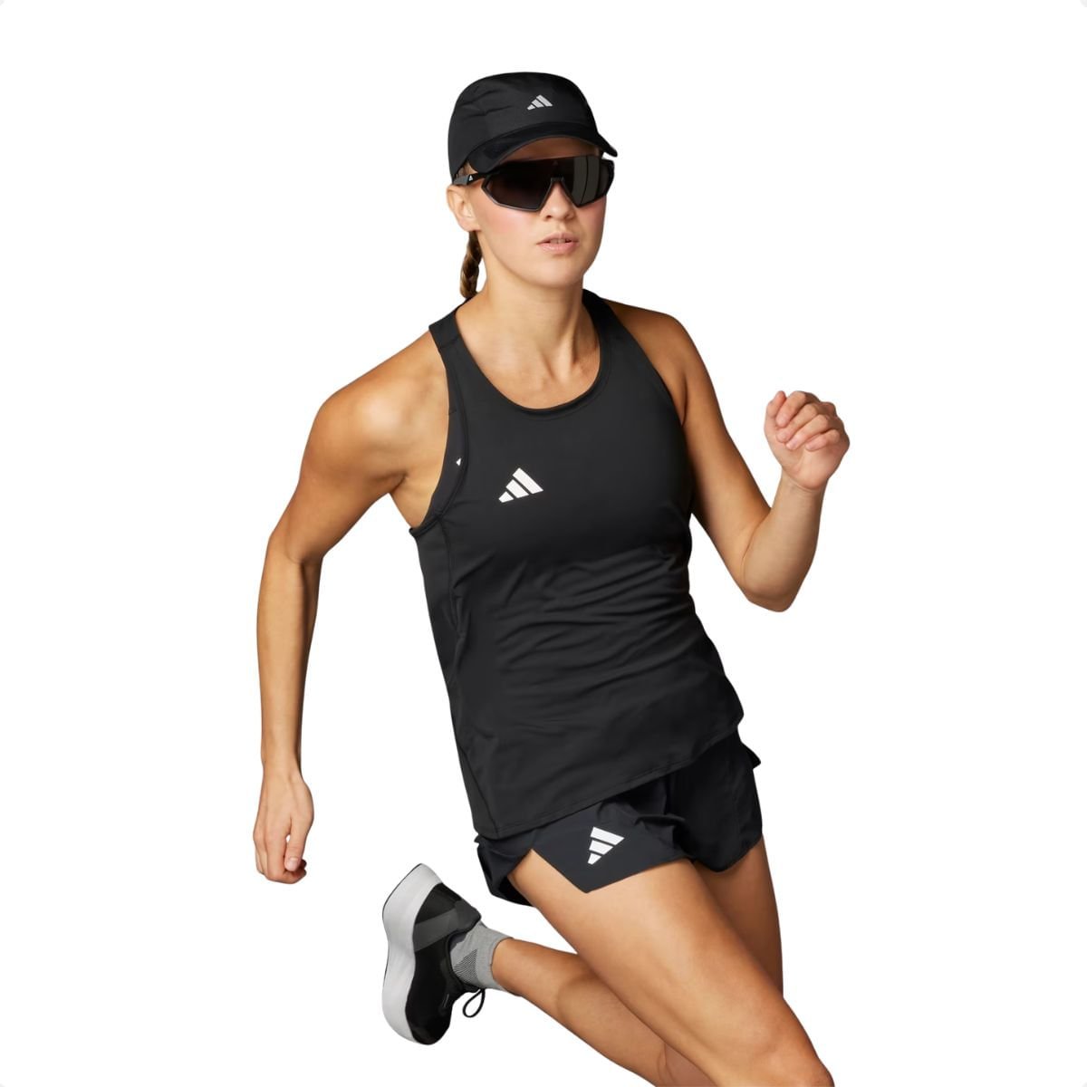 Camiseta Feminina Adidas Regata Adizero Preta