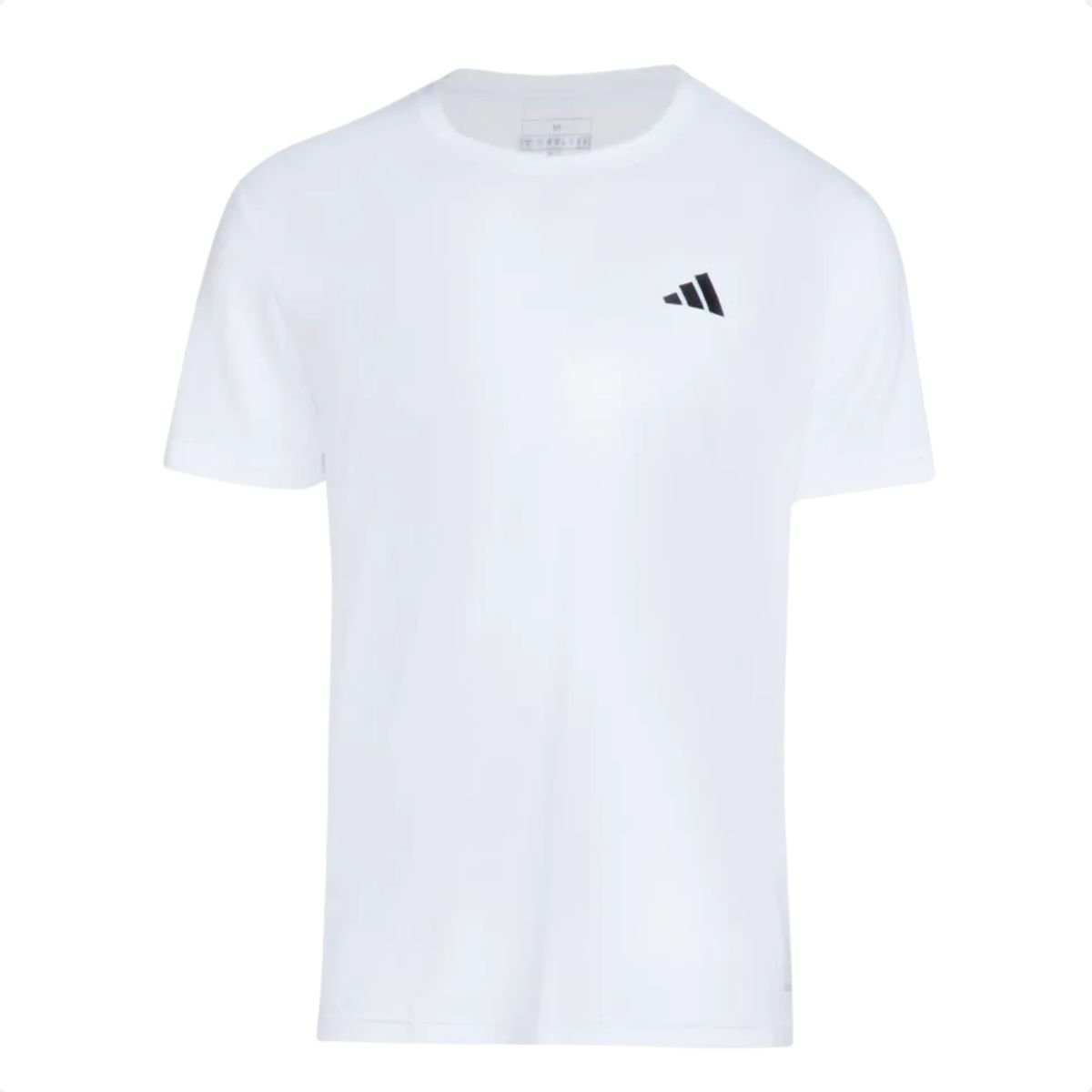 Camiseta Masculina Adidas Own The Run 3 Listras Branca