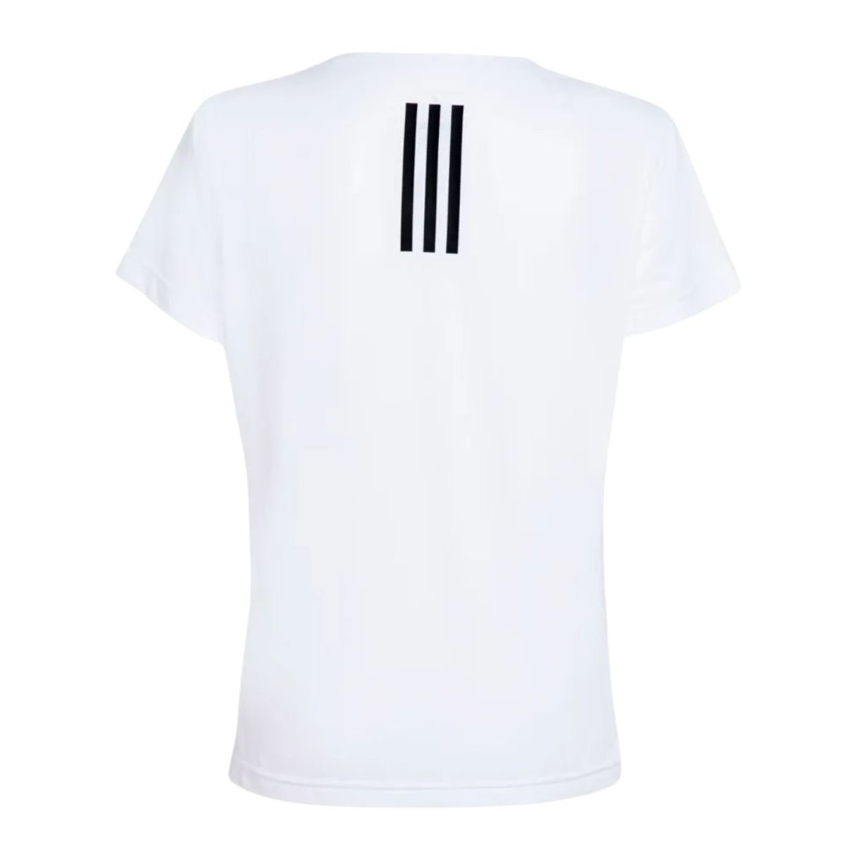 Camiseta Masculina Adidas Own The Run 3 Listras Branca Branco 3