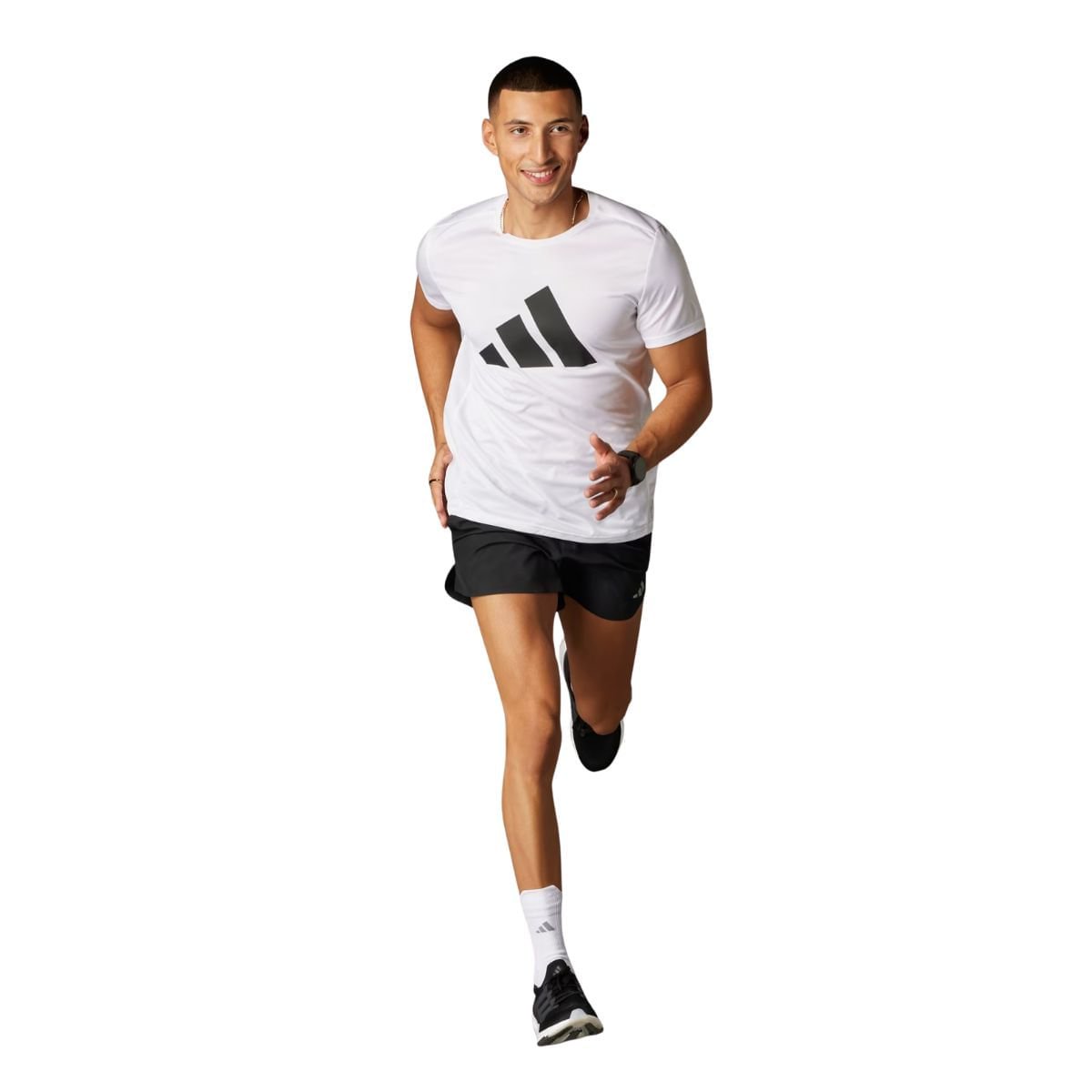 Camiseta Masculina Adidas Run It Branca Branco 3