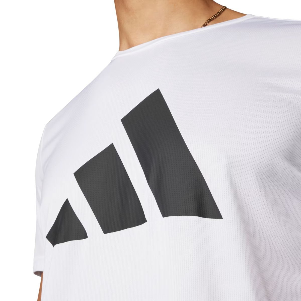 Camiseta Masculina Adidas Run It Branca Branco 4