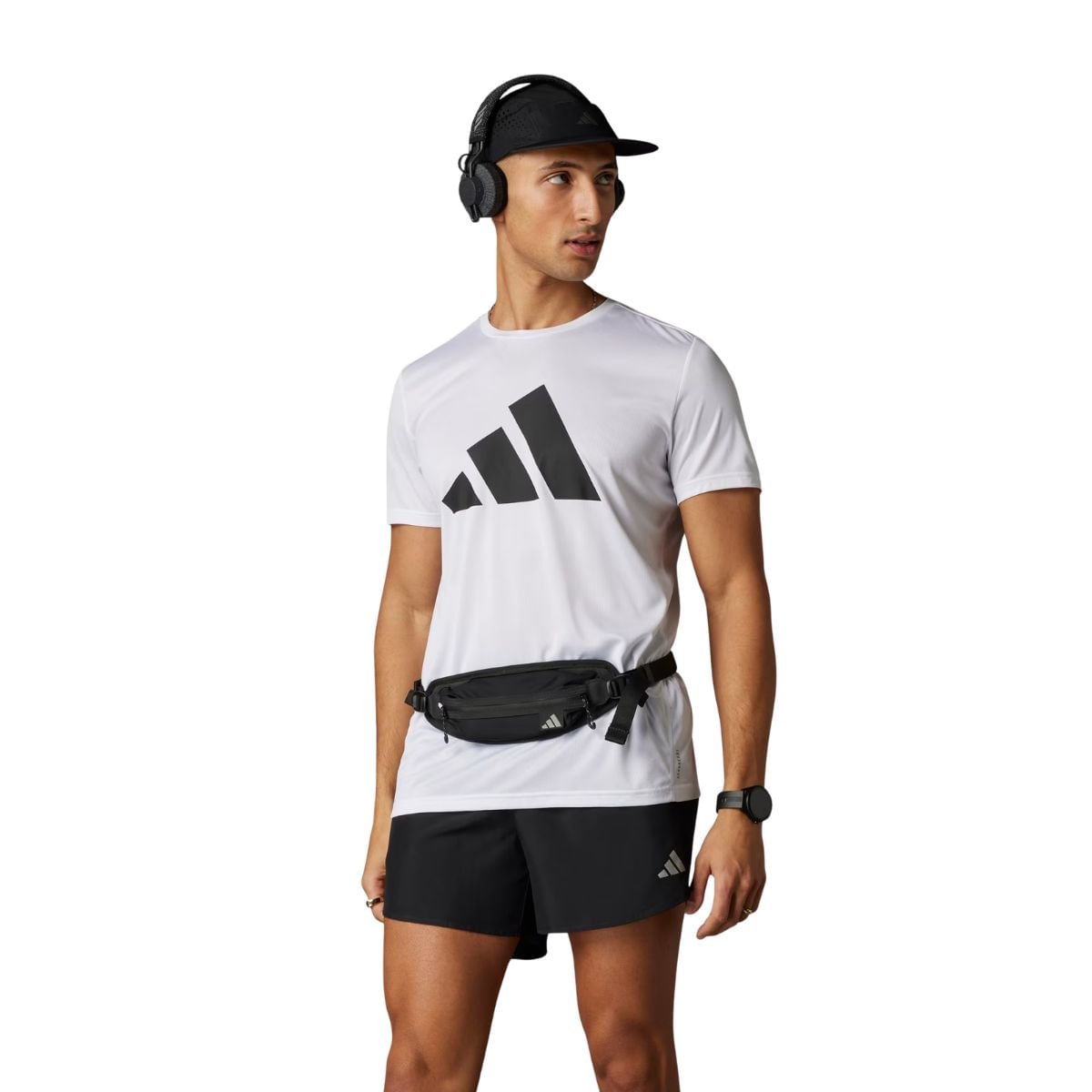 Camiseta Masculina Adidas Run It Branca Branco 5