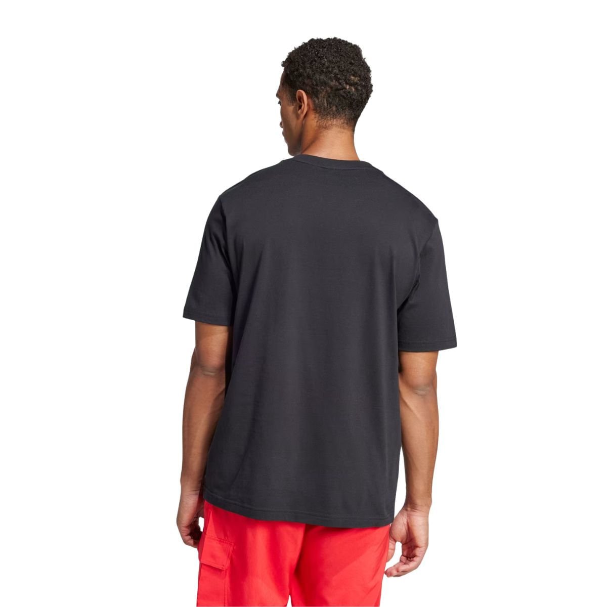 Camiseta Masculina Adidas Logo Linear Single Jersey Preta Preto 4