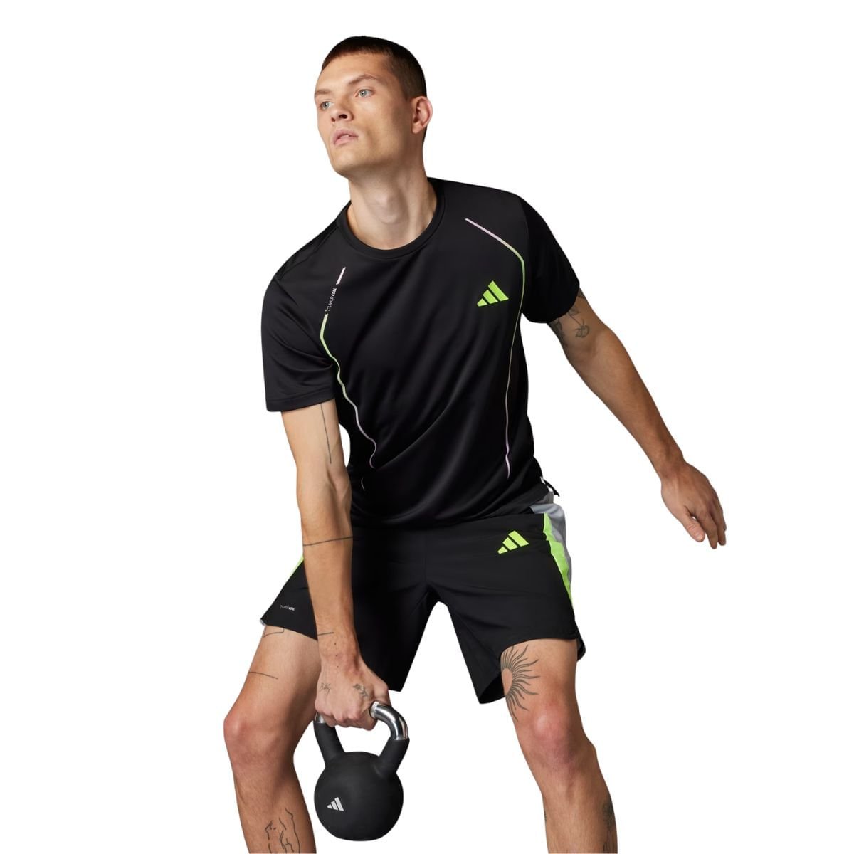 Camiseta Masculina Adidas Tech Apparel Preta Preto 2