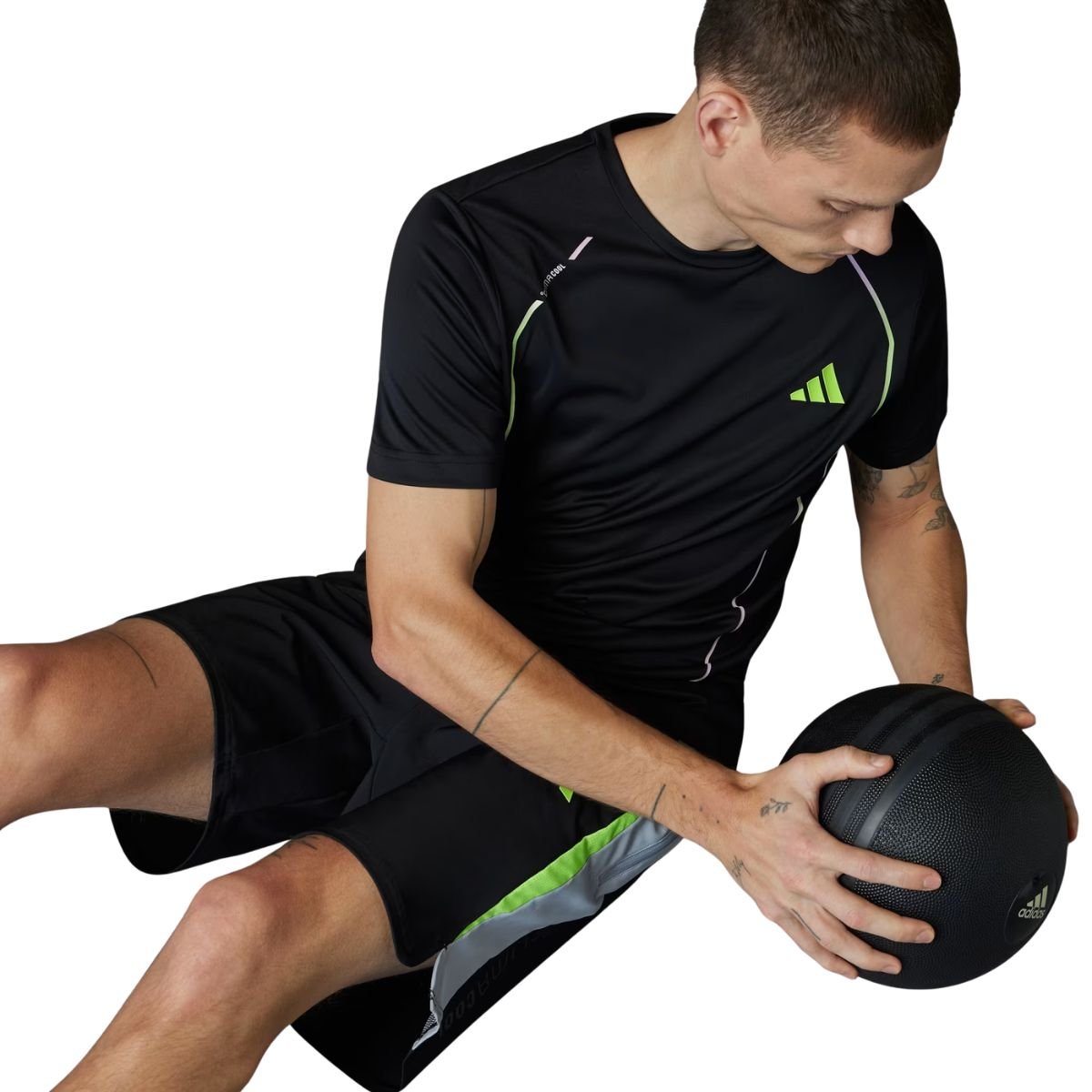 Camiseta Masculina Adidas Tech Apparel Preta Preto 4