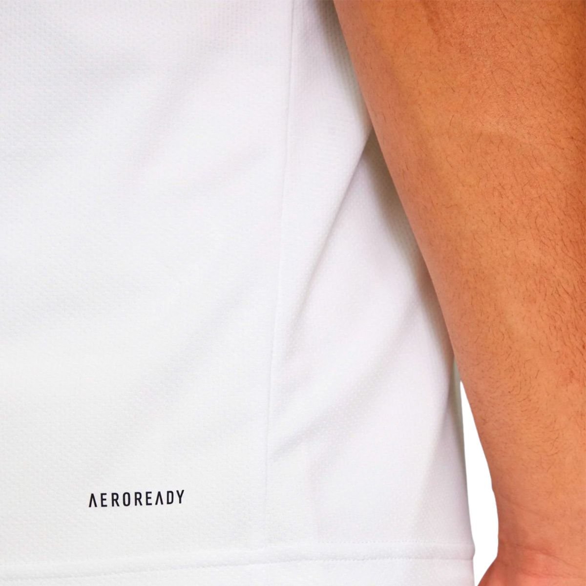 Camiseta Masculina Adidas Essentials 3 Listras Branco Branco 3