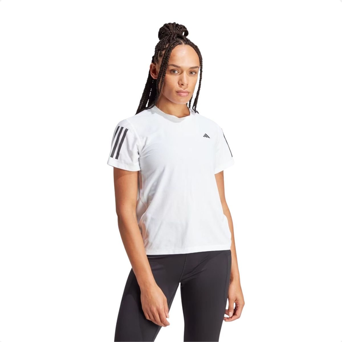 Camiseta Feminina Adidas Own Run The Base Branca
