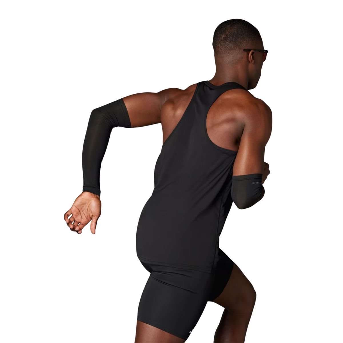 Camiseta Masculina Regata Adidas Adizero Essentials Preta Preto 4