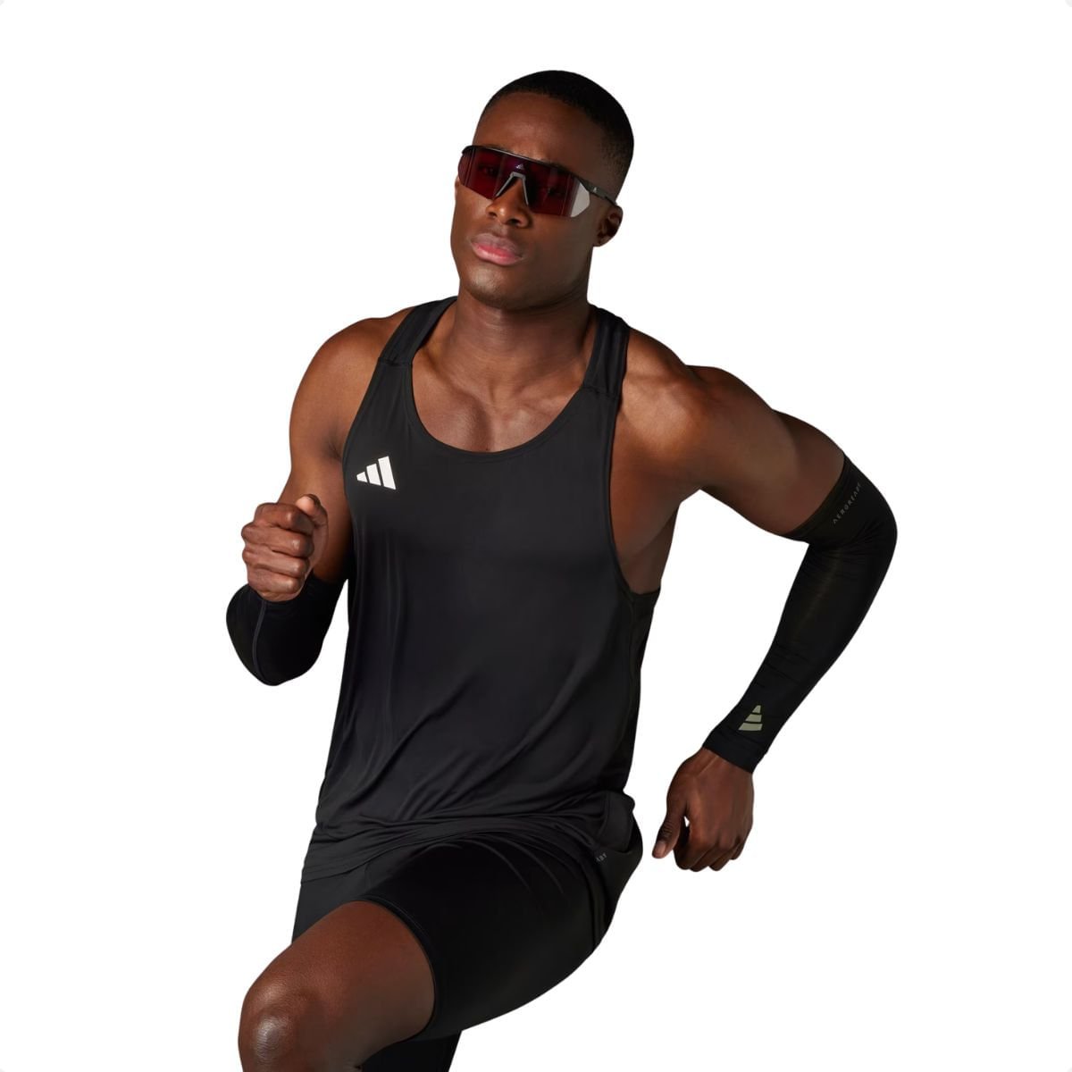 Camiseta Masculina Regata Adidas Adizero Essentials Preta