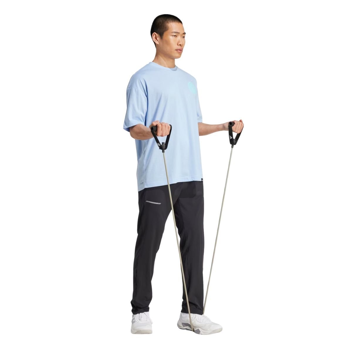 Camiseta Masculina Adidas Estamapada Power Azul Azul 2