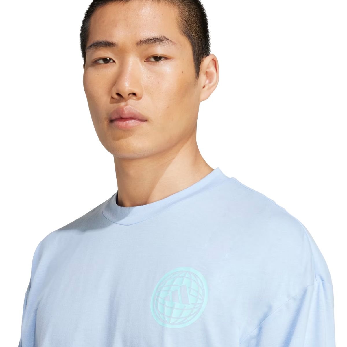 Camiseta Masculina Adidas Estamapada Power Azul Azul 3