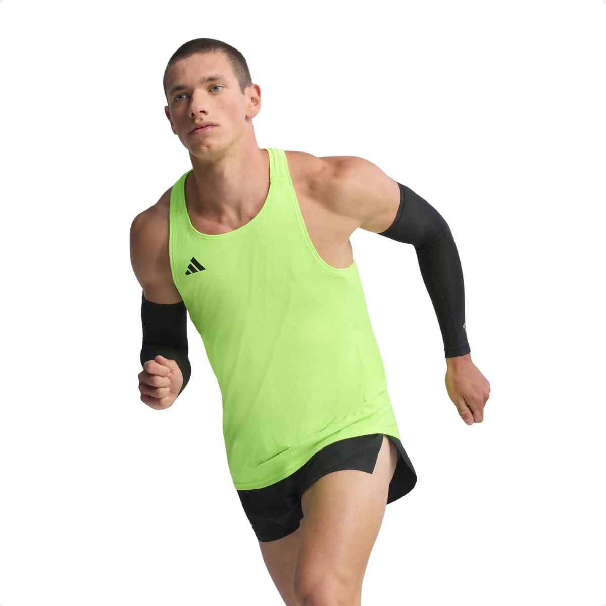 Camiseta Masculina Regata Adidas Adizero Essentials Verde