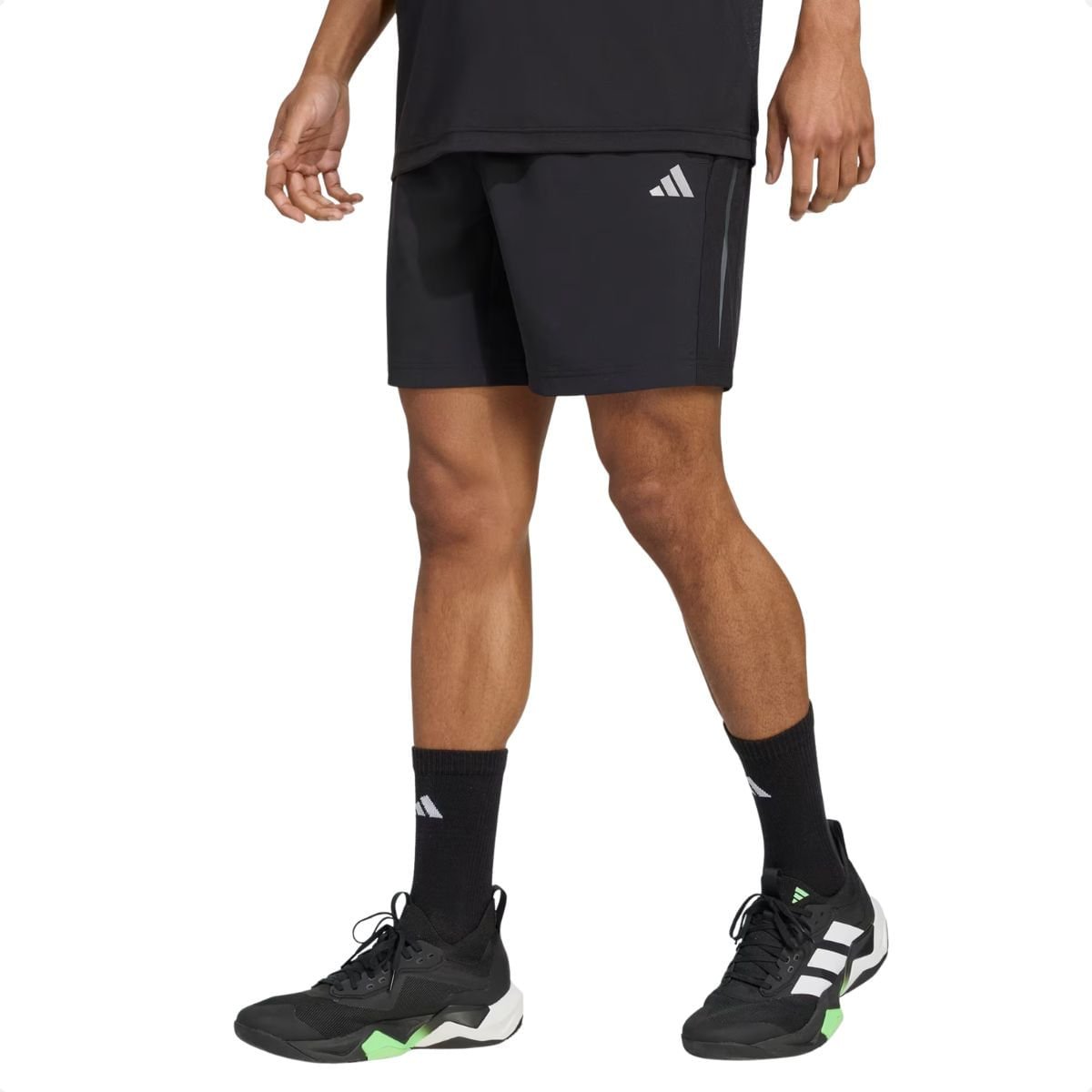 Bermuda Masculina Curta Adidas Tech Apparel Preta