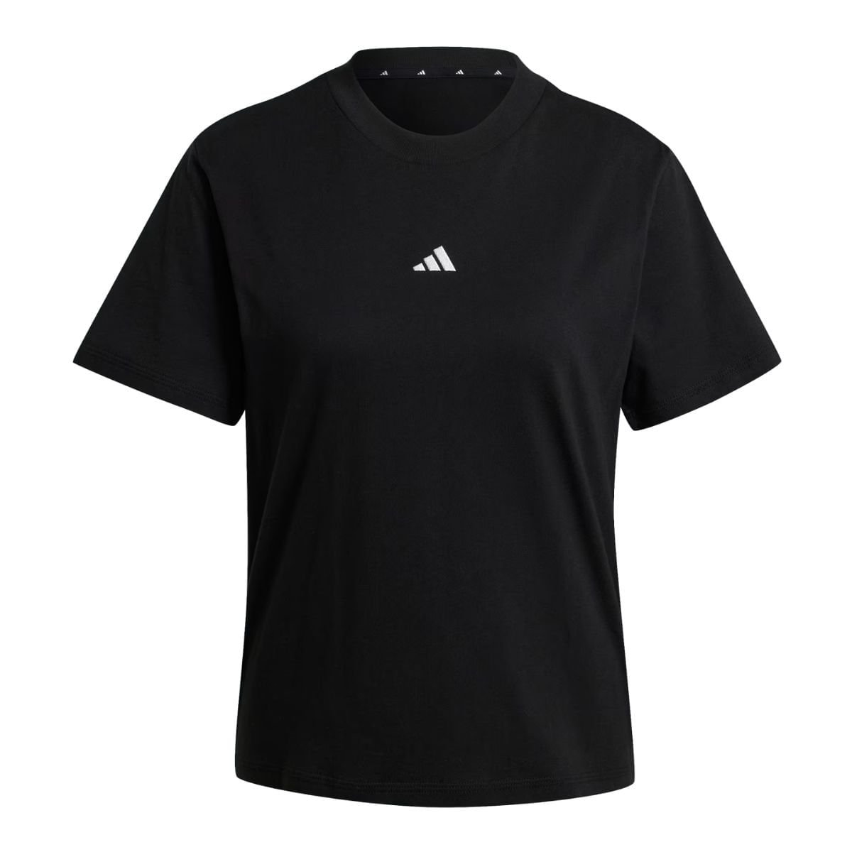 Camiseta Feminina Adidas Feminina Essentials Small Logo Preta Preto 5