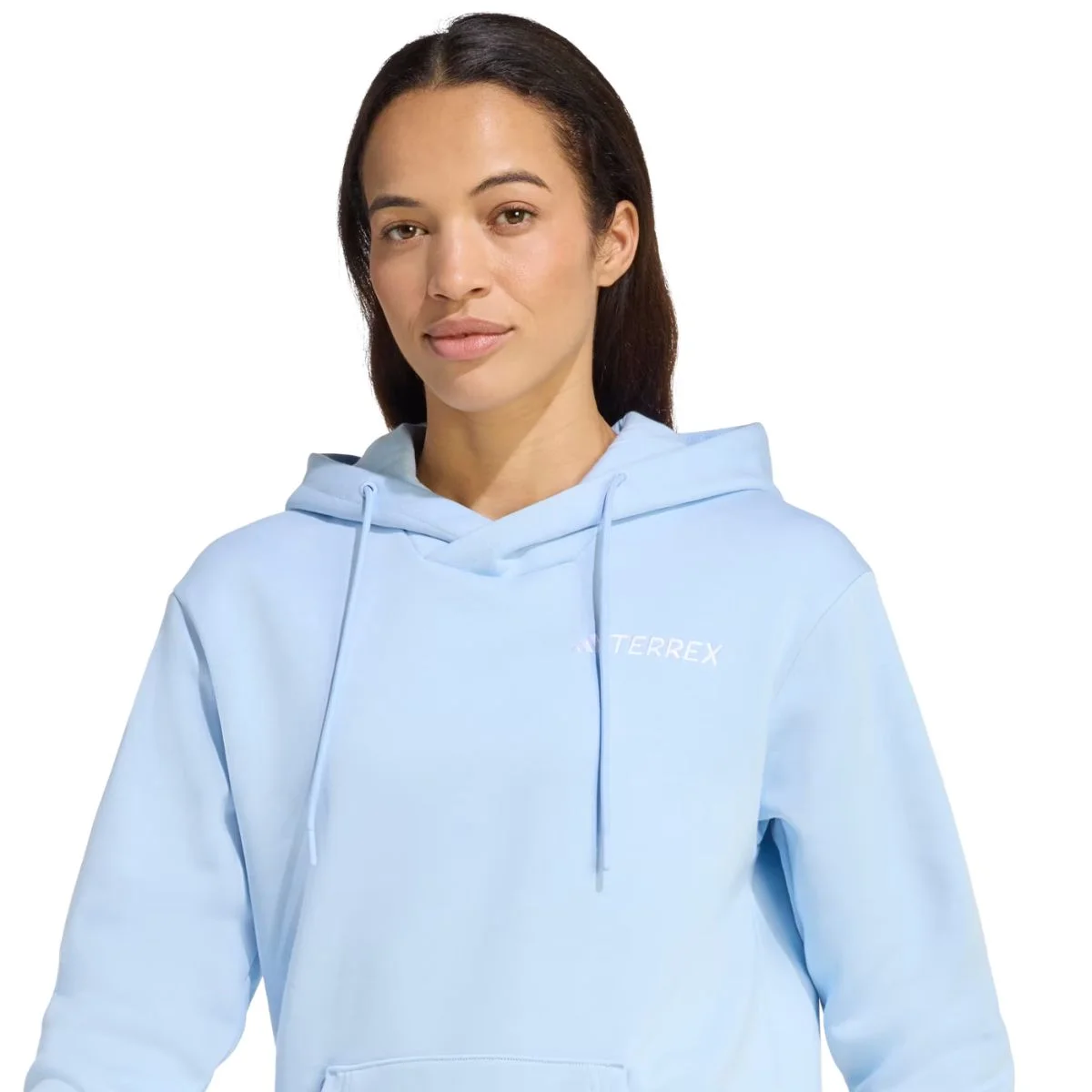 Jaqueta Feminino Moletom Adidas Terrex Multi Logo Azul Azul 3