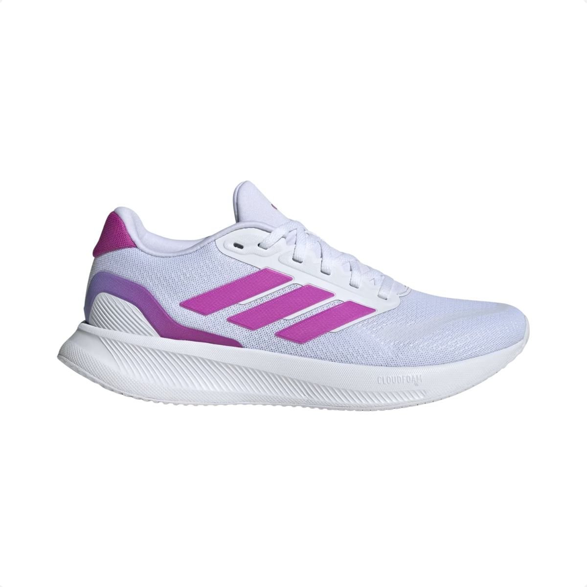 Tênis Running Feminino Adidas Runfalcon 5 Branco E Pink
