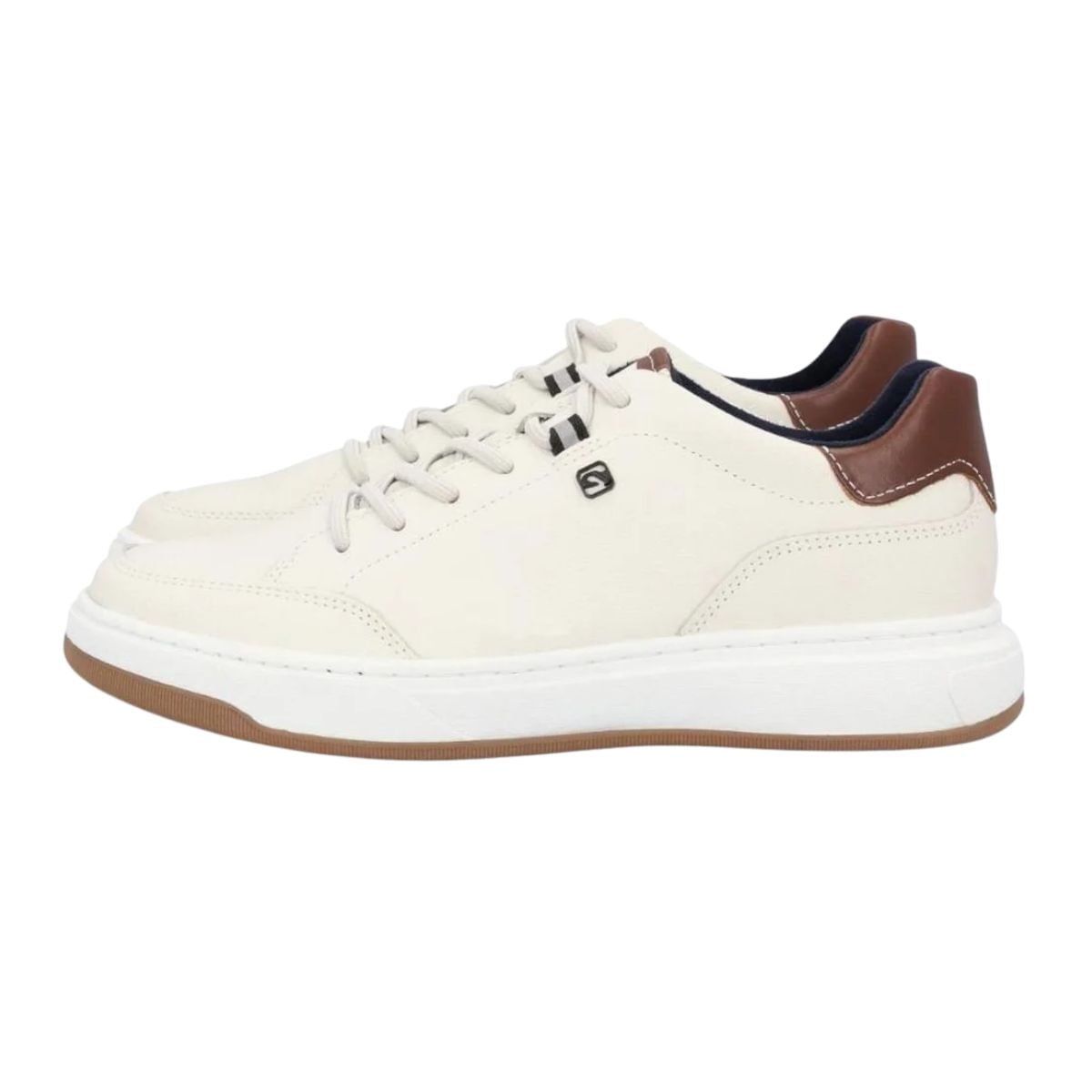 Sapatênis Masculino Pegada Ways Creme Bege 4