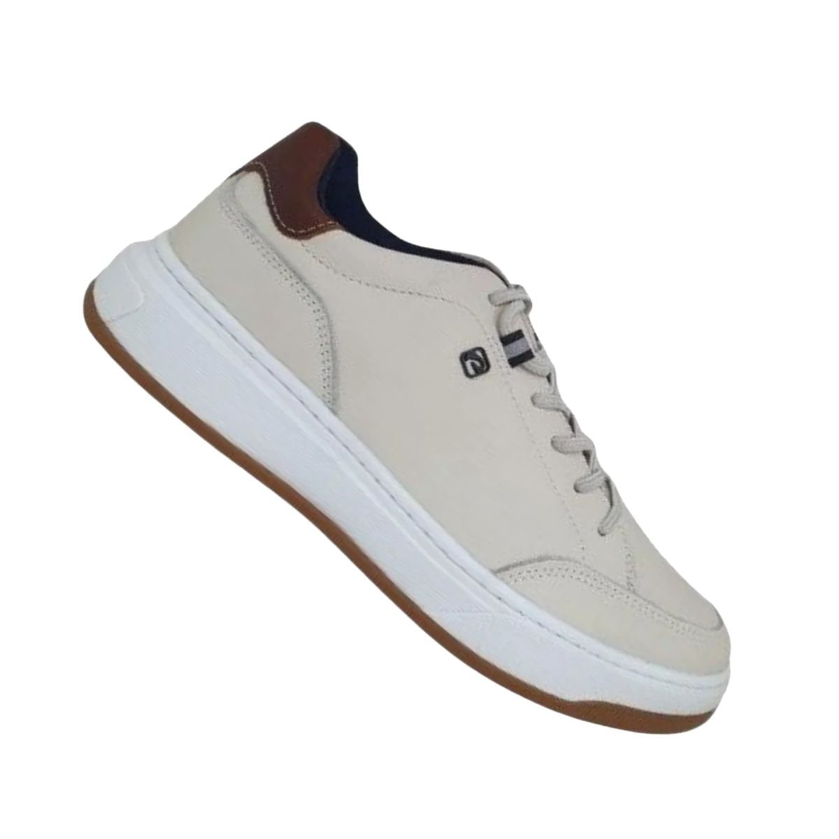 Sapatênis Masculino Pegada Ways Creme Bege 7