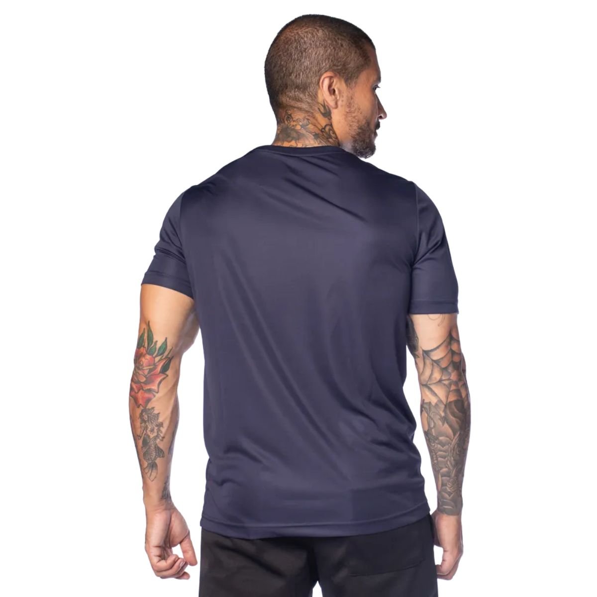 Camiseta Masc Mc Puma Ess Small Logo Poly Tee 687973-06 Azul Marinho 3