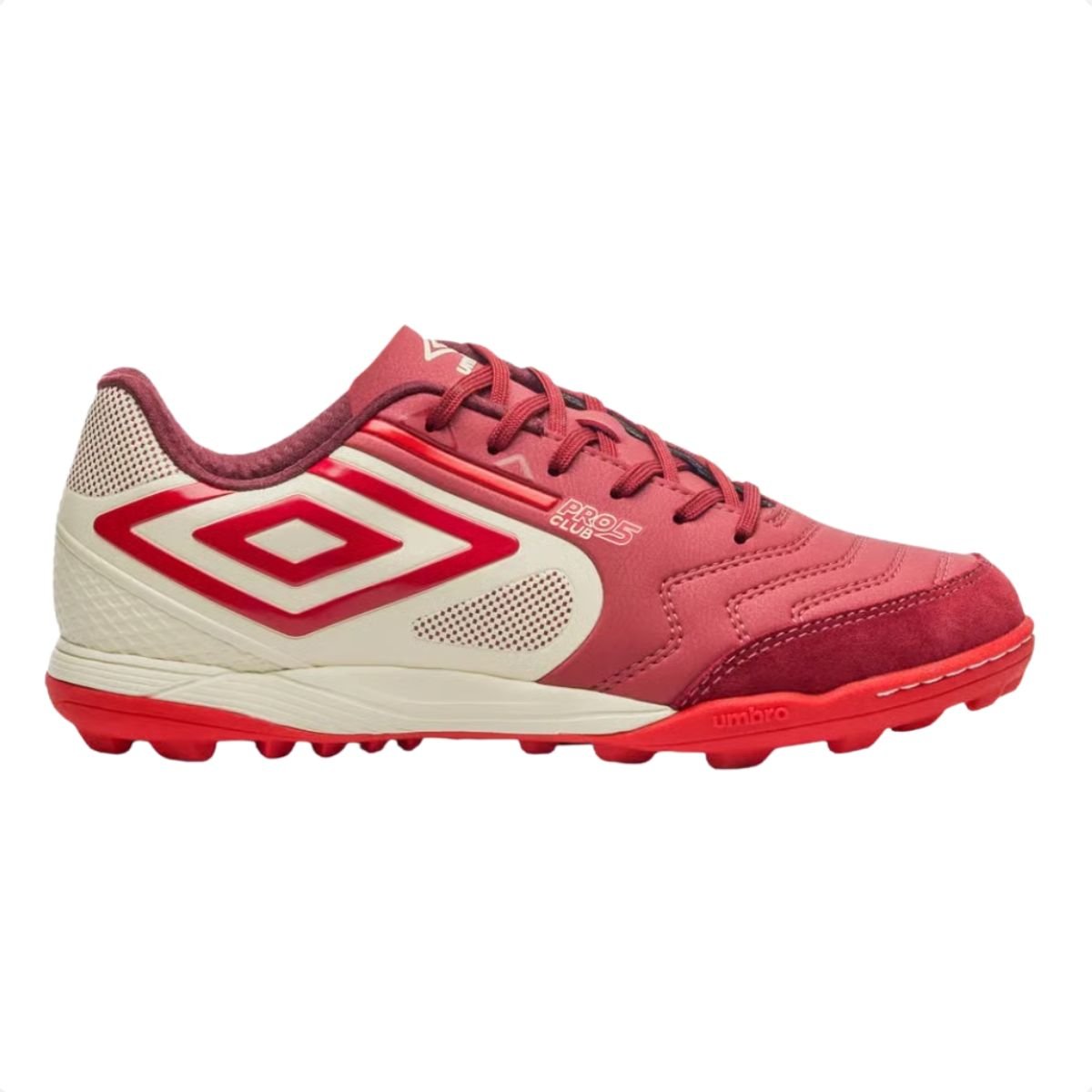 Chuteira Society Masc Umbro Pro 5 Bump Club U01fb043-424 Vermelho 5