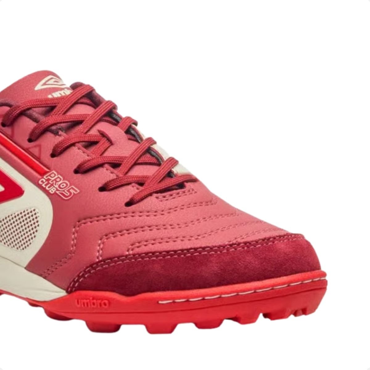 Chuteira Society Masc Umbro Pro 5 Bump Club U01fb043-424 Vermelho 4