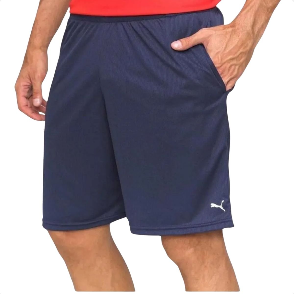 Short Masculino Treino Puma Performance Knit 10 Azul Azul 4