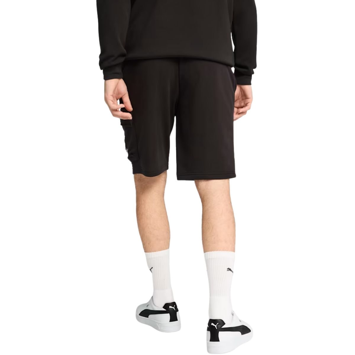 Short Masculino Puma Essentials No. 1 Logo Preto Preto 3