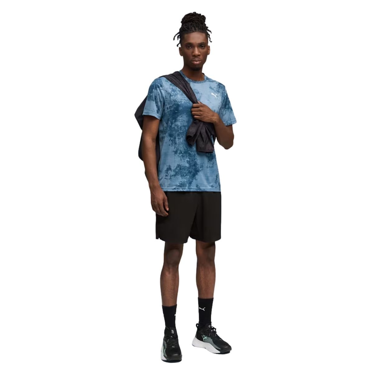 Short Masculino Curto Puma Tad Foundations Preto Preto 2