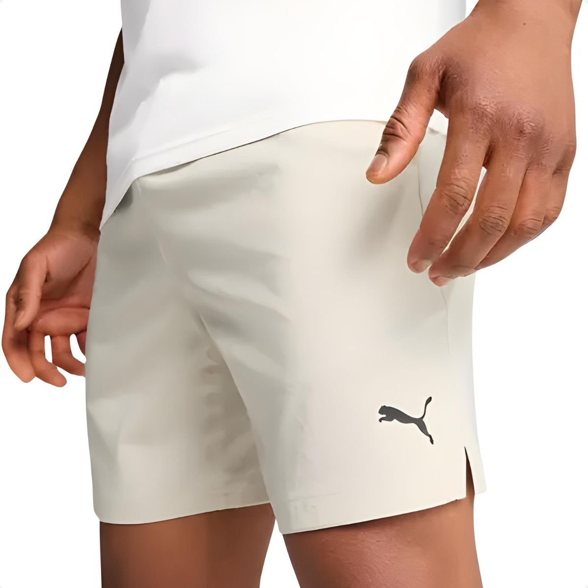 Short Masculino Longo Puma Essentials Woven 9 Bege