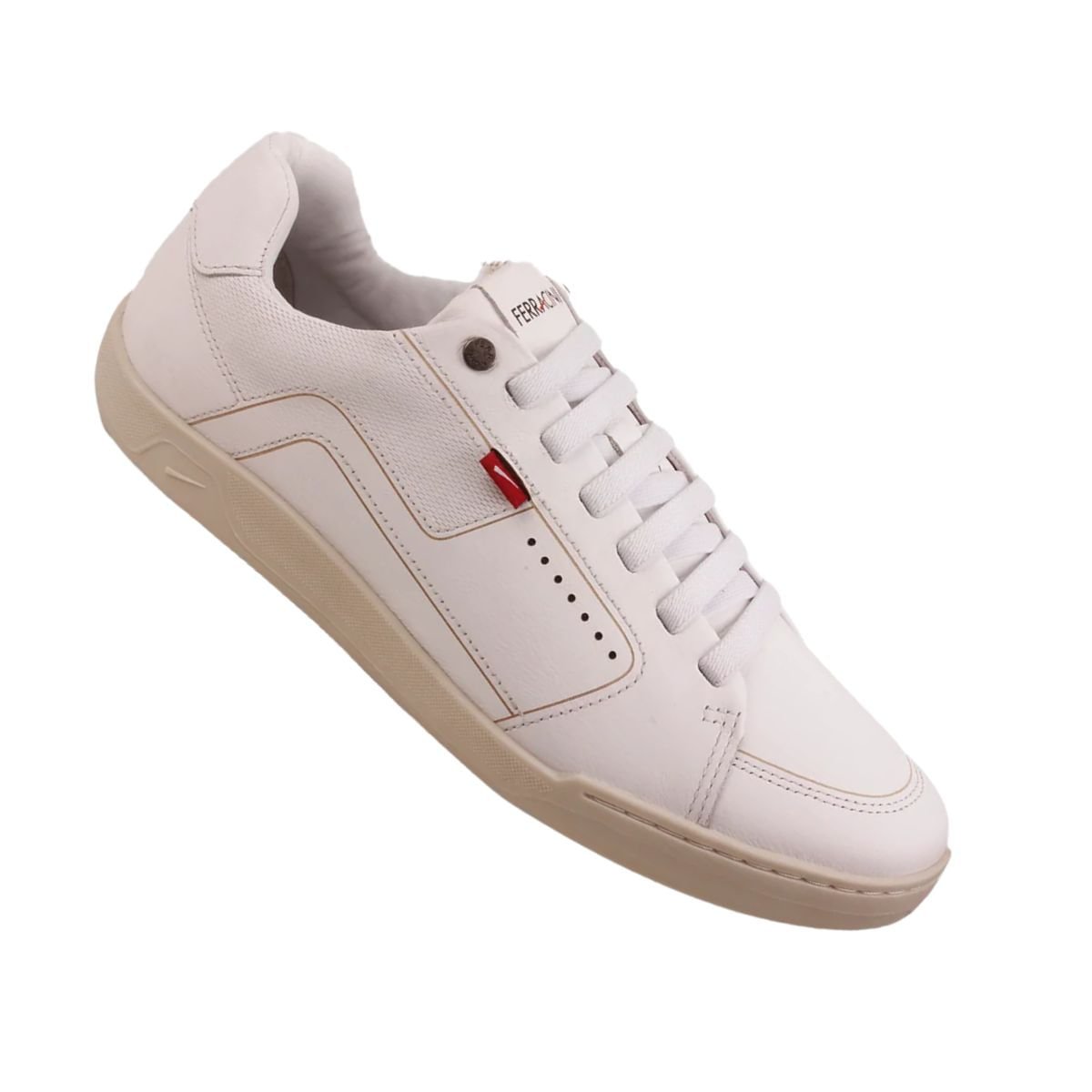 Sapatênis Masculino Ferracini Lexus Branco Branco 7