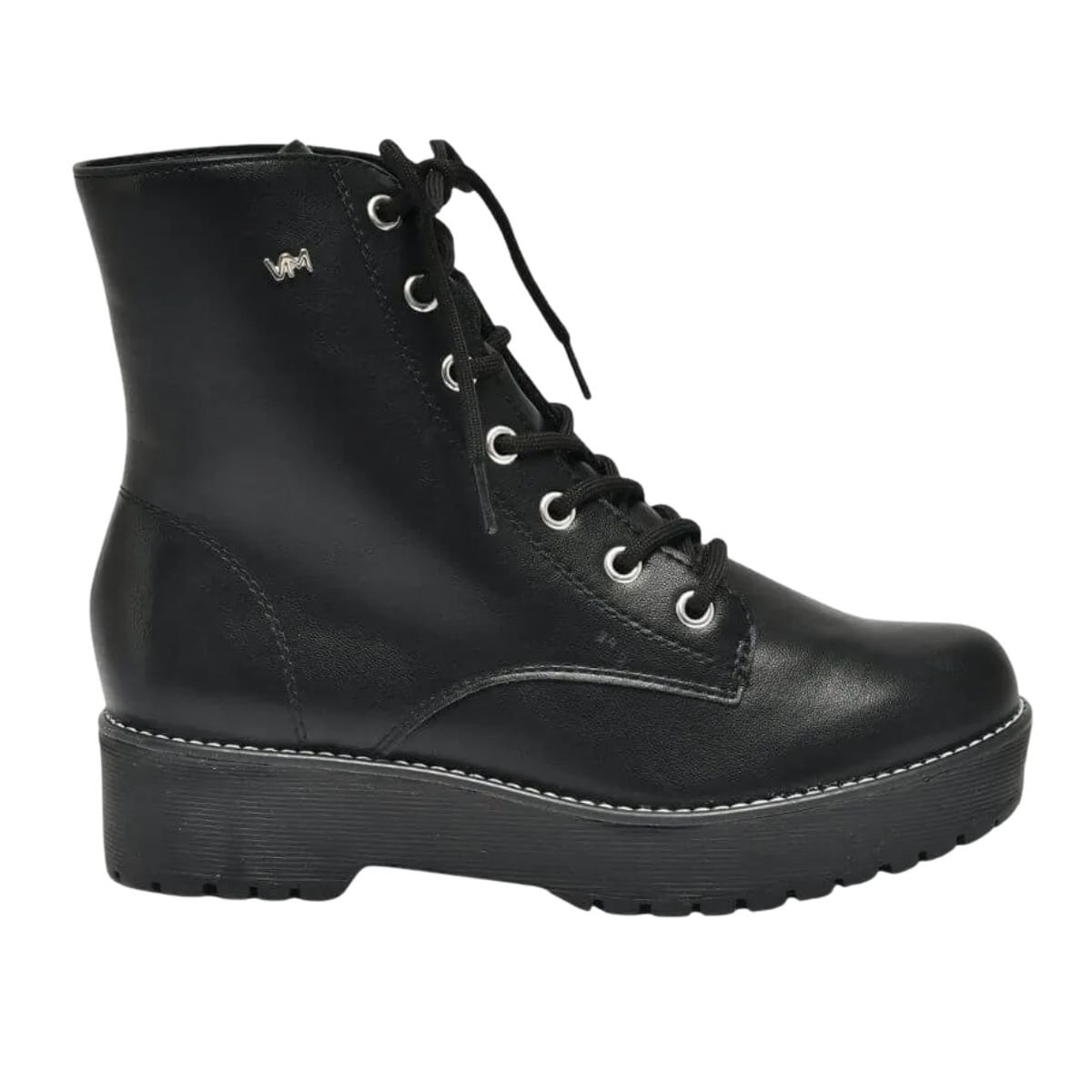 Bota Feminina Coturno Via Marte Preta