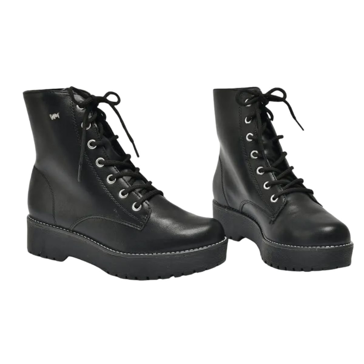 Bota Feminina Coturno Via Marte Preta Preto 4