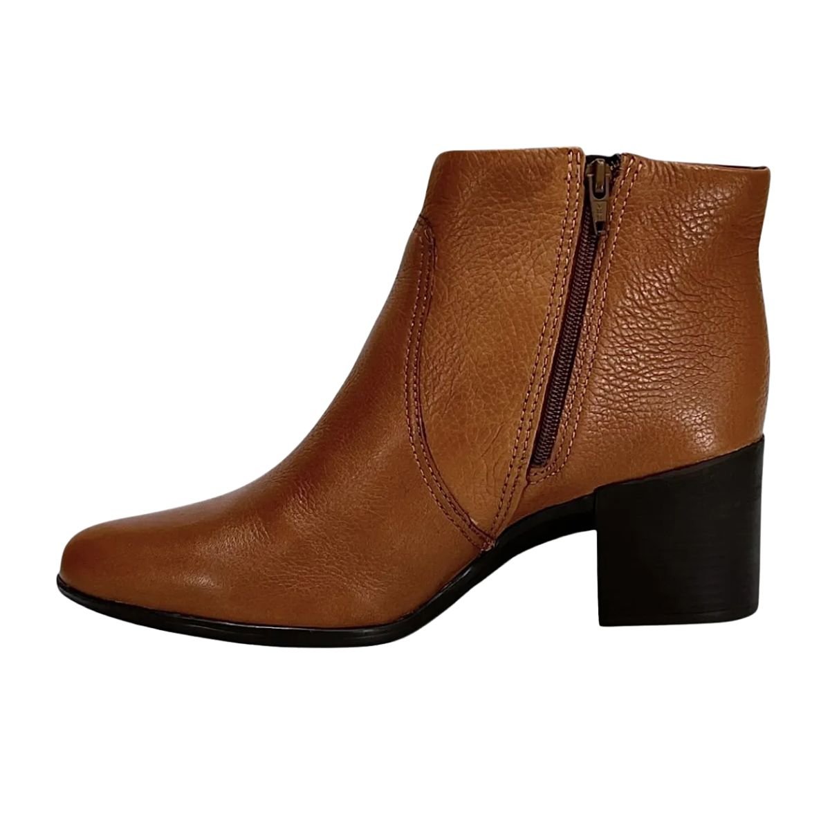 Bota Feminina Cano Médio Bottero Caramelo Marrom 5