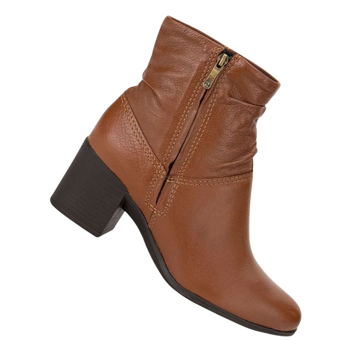 Bota Cano Médio Feminina Bottero Marrom Marrom 7