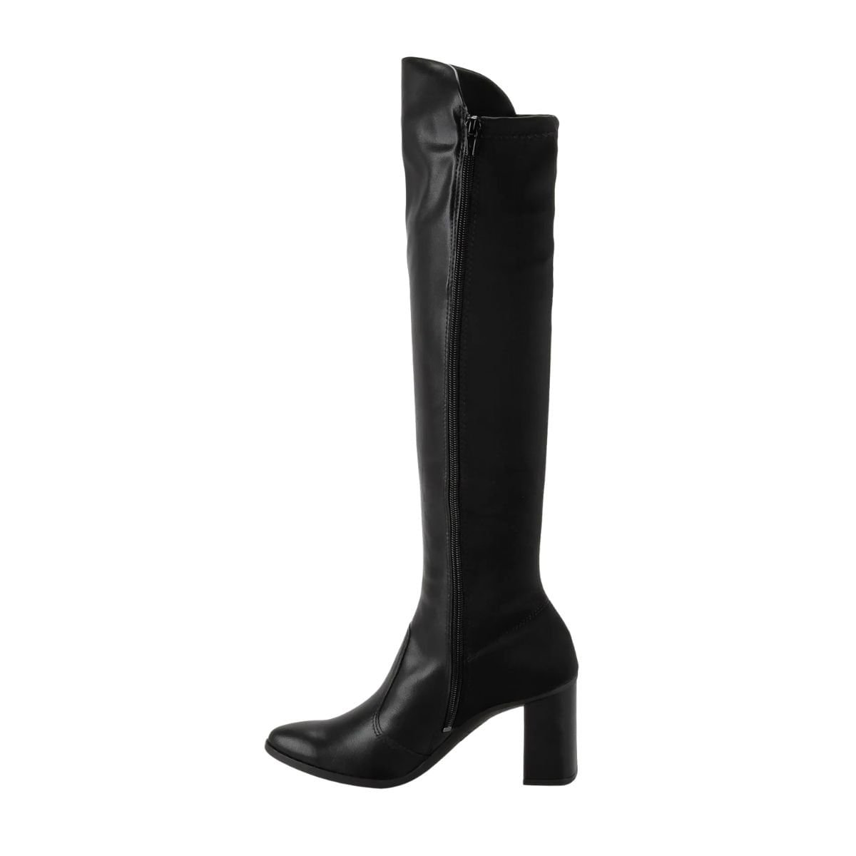 Bota Feminina Cano Alto Mississipi Preta Preto 5