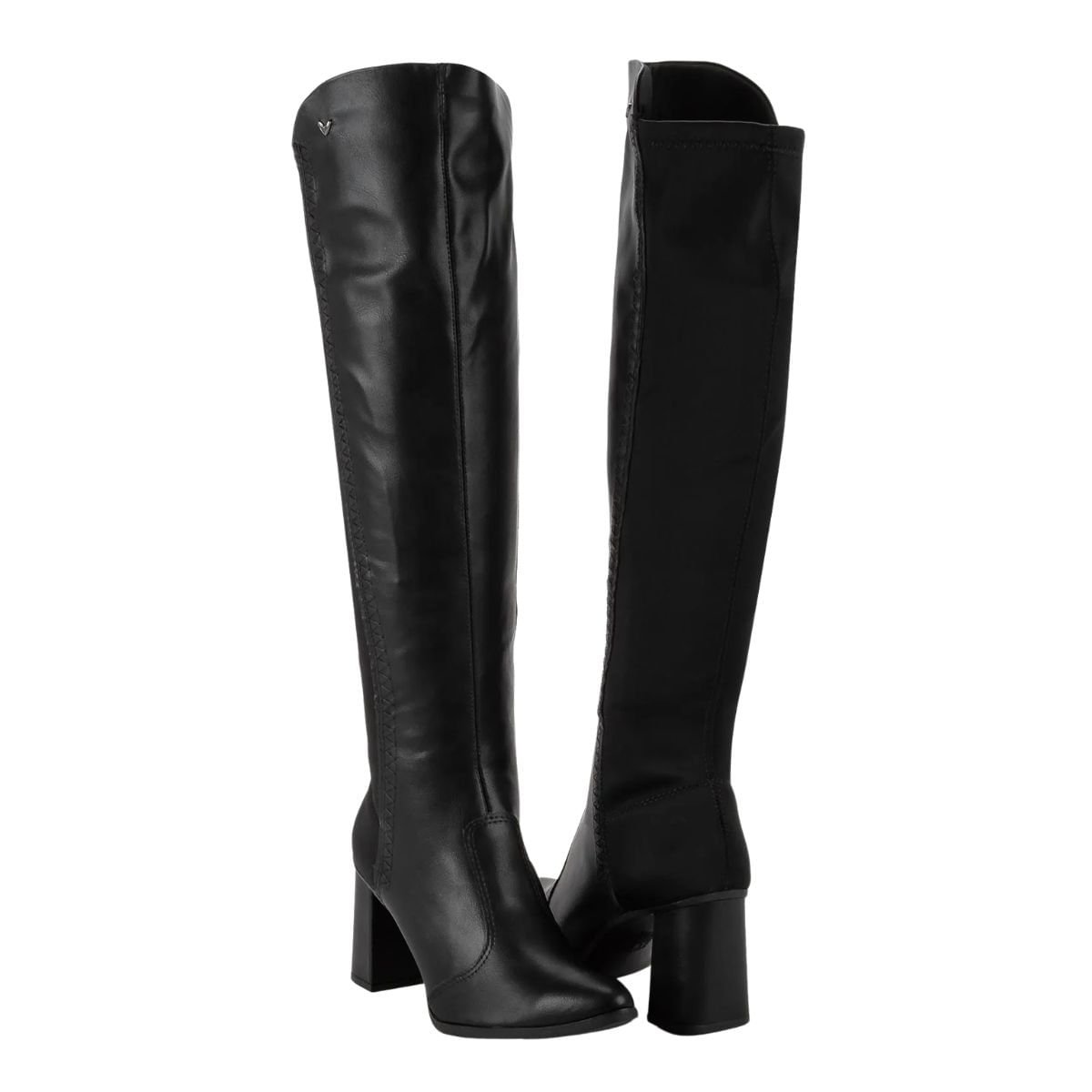 Bota Feminina Cano Alto Mississipi Preta Preto 7