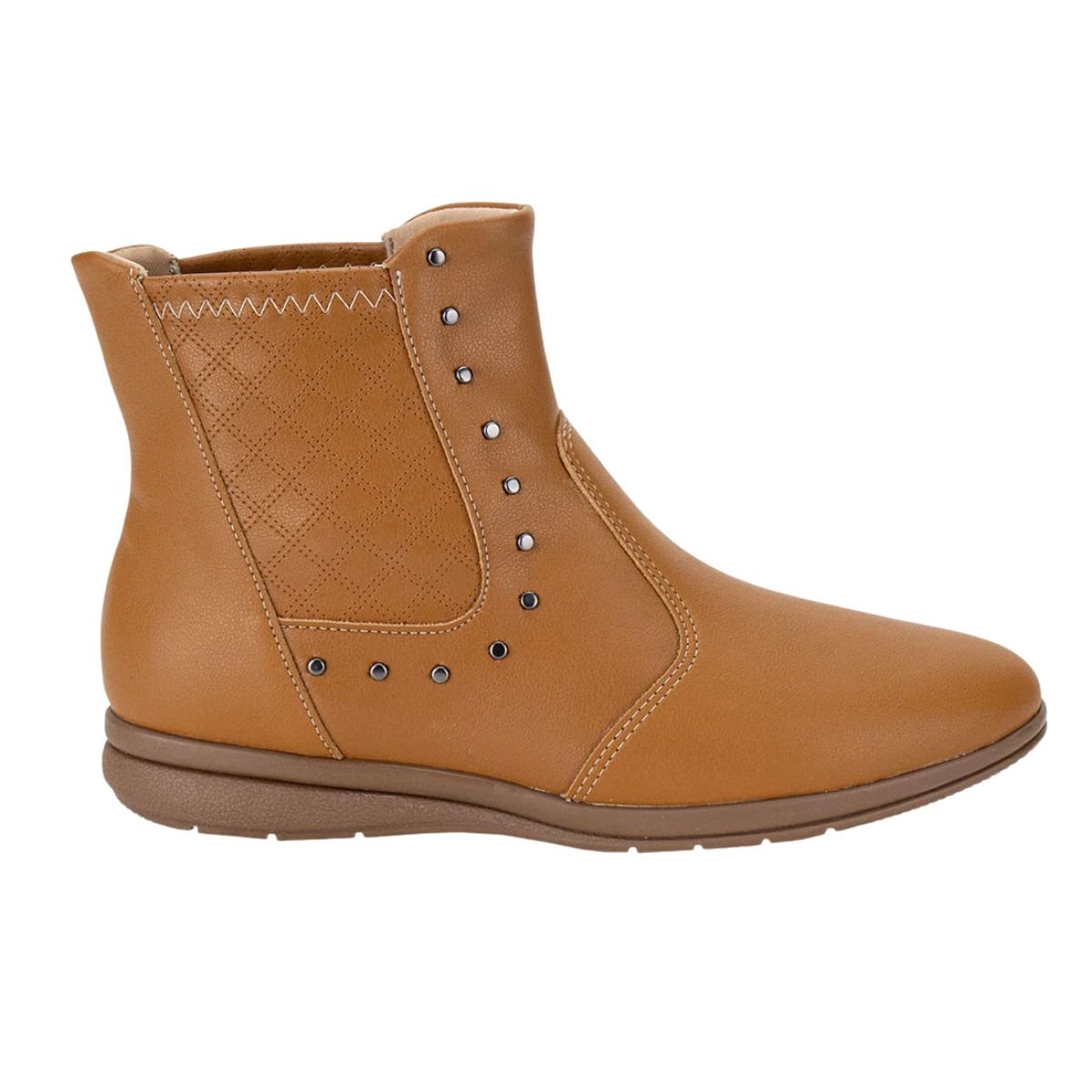 Bota Feminino Cano Baixo Piccadilly Caramelo