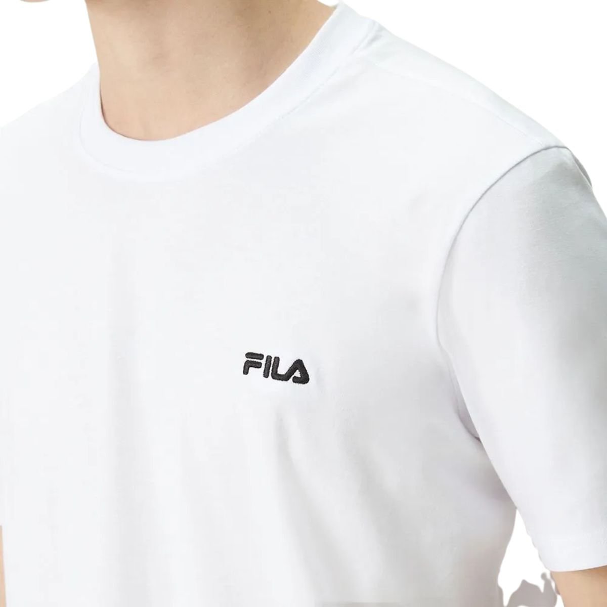 Camiseta Masculina Fila Regular Classic Branca Branco 4