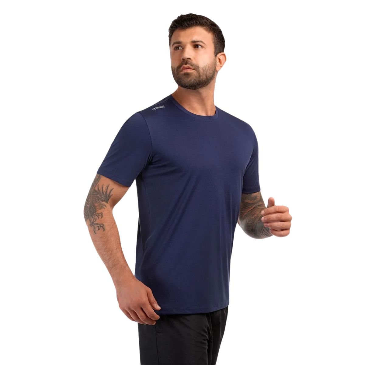 Camiseta Masculina Olympikus Essential Mc 2.0 Azul Azul Marinho 2