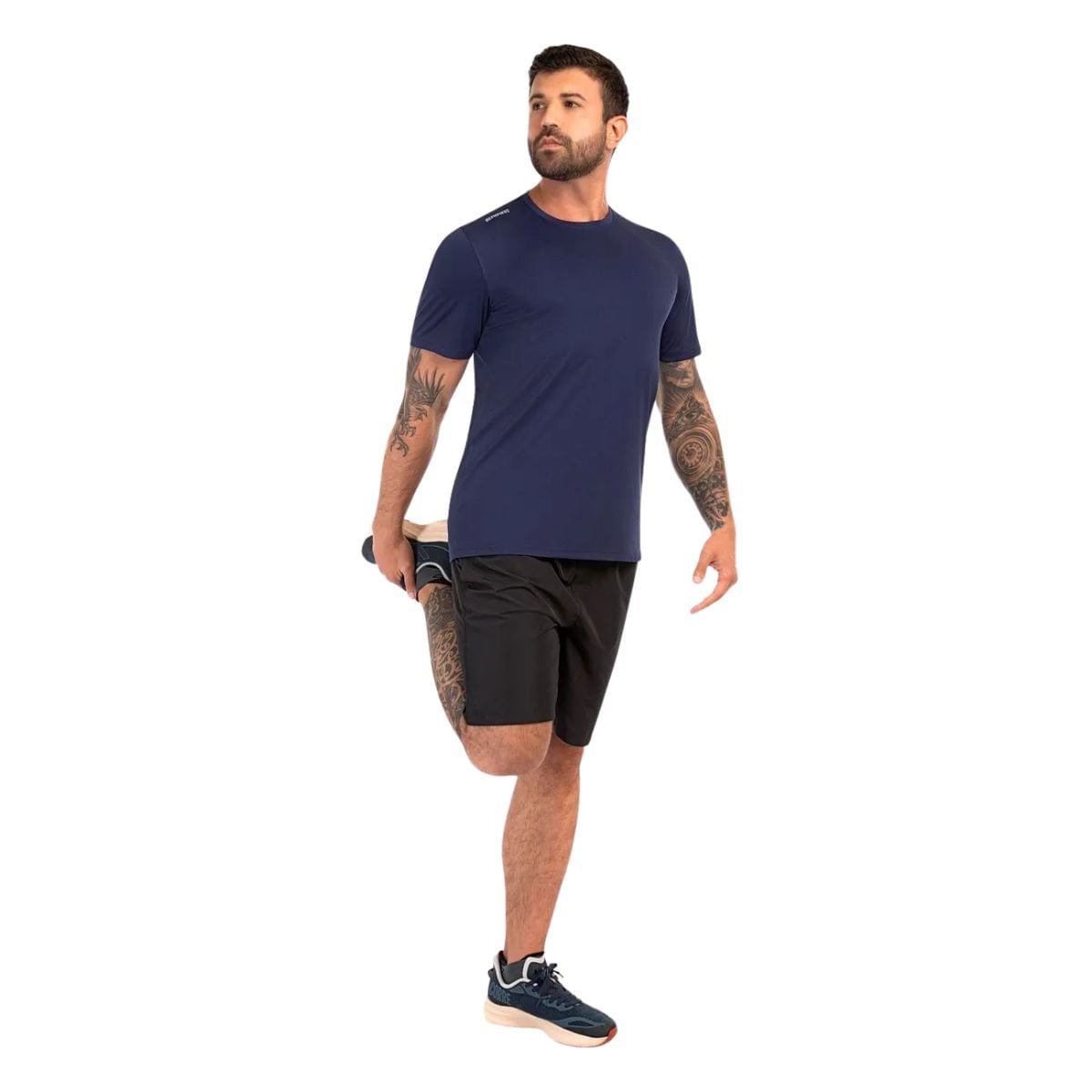 Camiseta Masculina Olympikus Essential Mc 2.0 Azul Azul Marinho 3