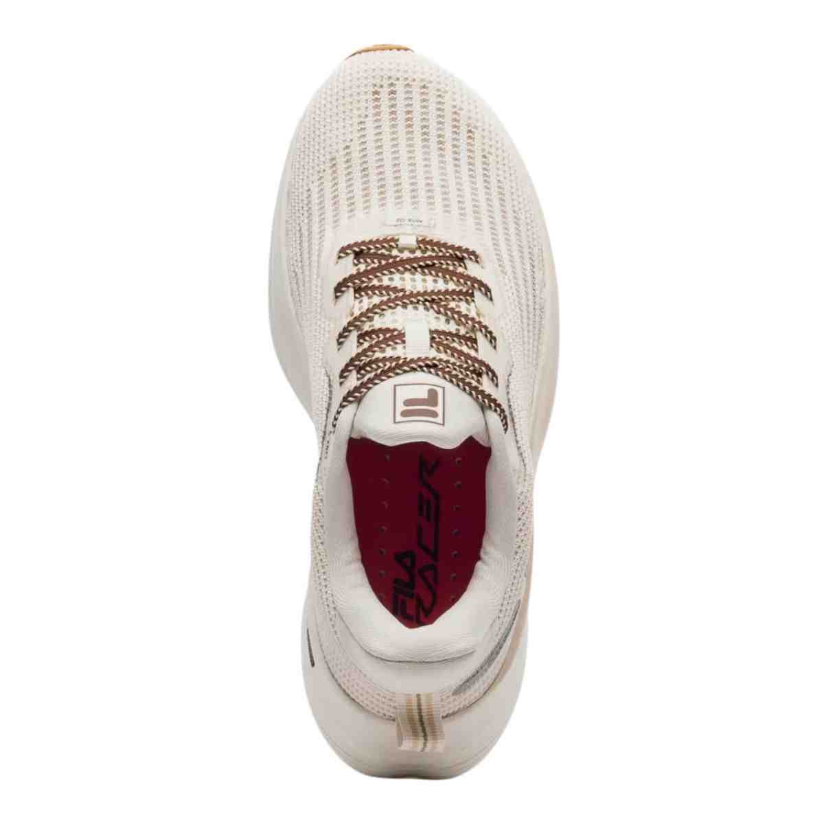Tênis Corrida Feminino Fila Racer Speedzone Bege E Marrom Bege 3