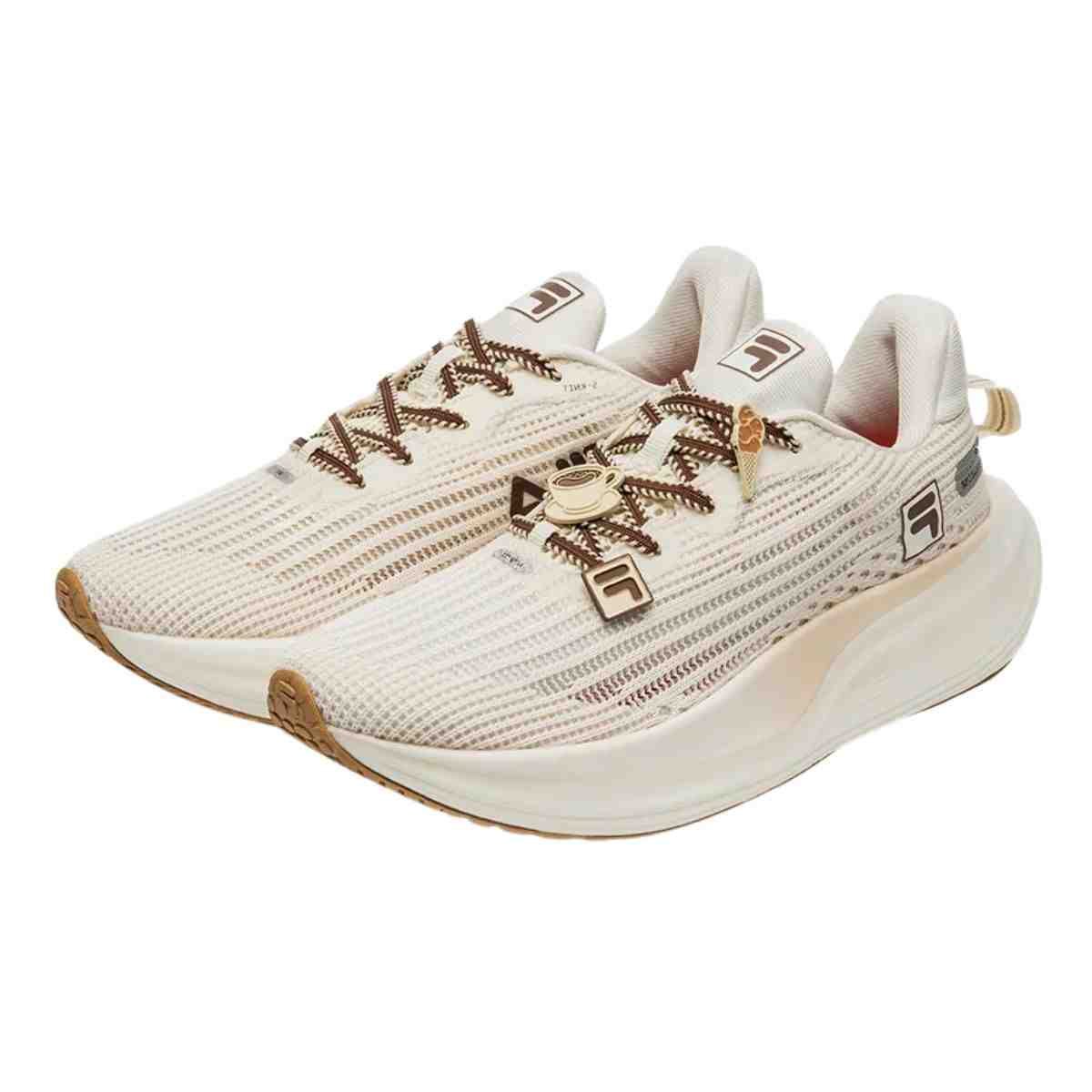 Tênis Corrida Feminino Fila Racer Speedzone Bege E Marrom Bege 6