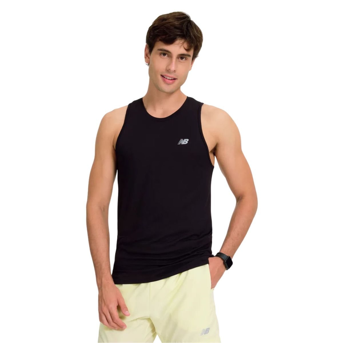 Camiseta Masculina Regata New Balance Sport Essentials Preta