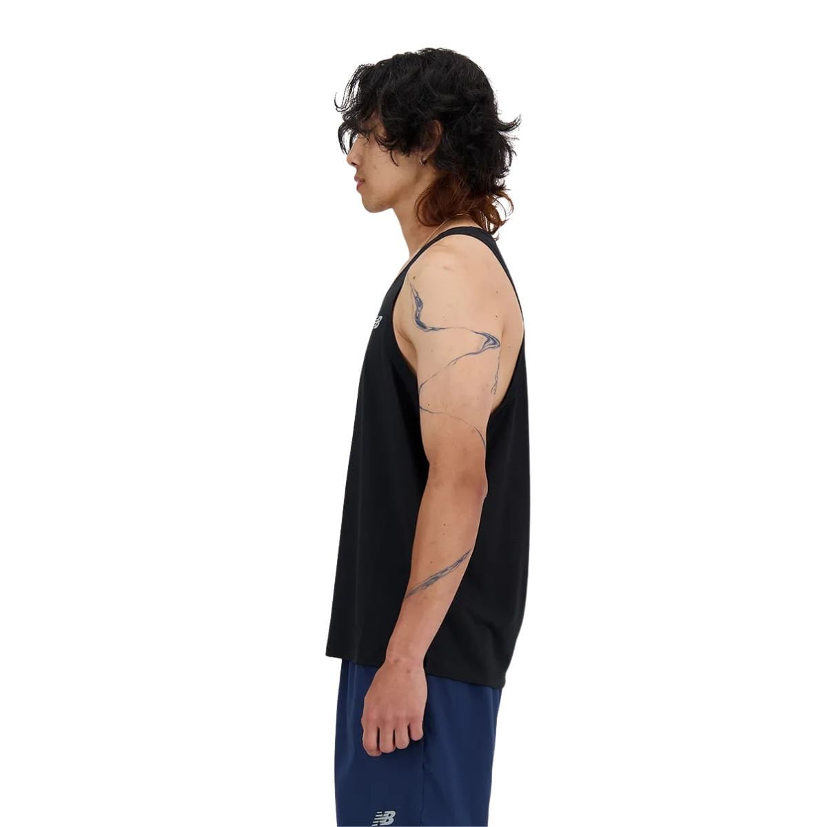 Camiseta Masculina Regata New Balance Sport Essentials Preta Preto 2