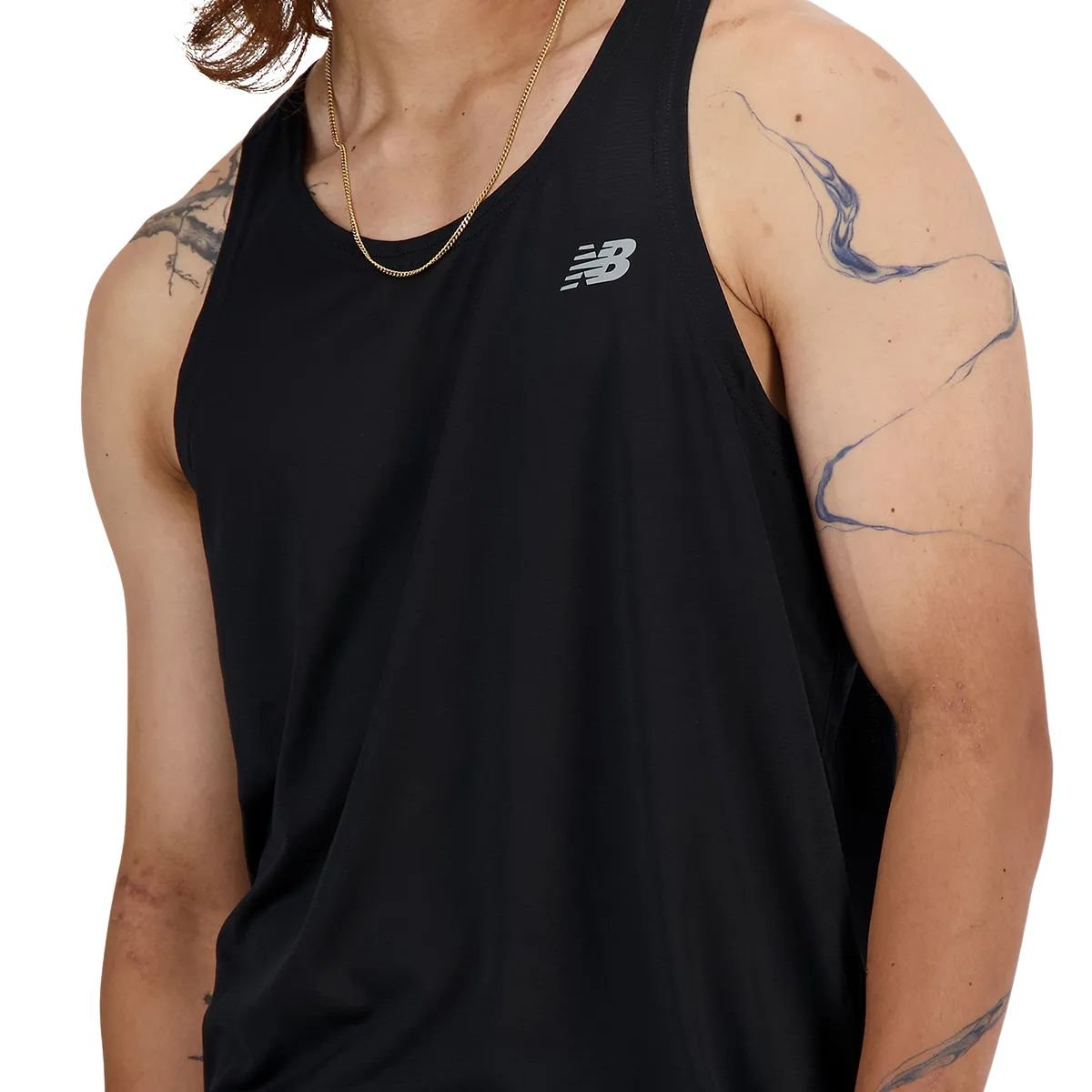 Camiseta Masculina Regata New Balance Sport Essentials Preta Preto 3