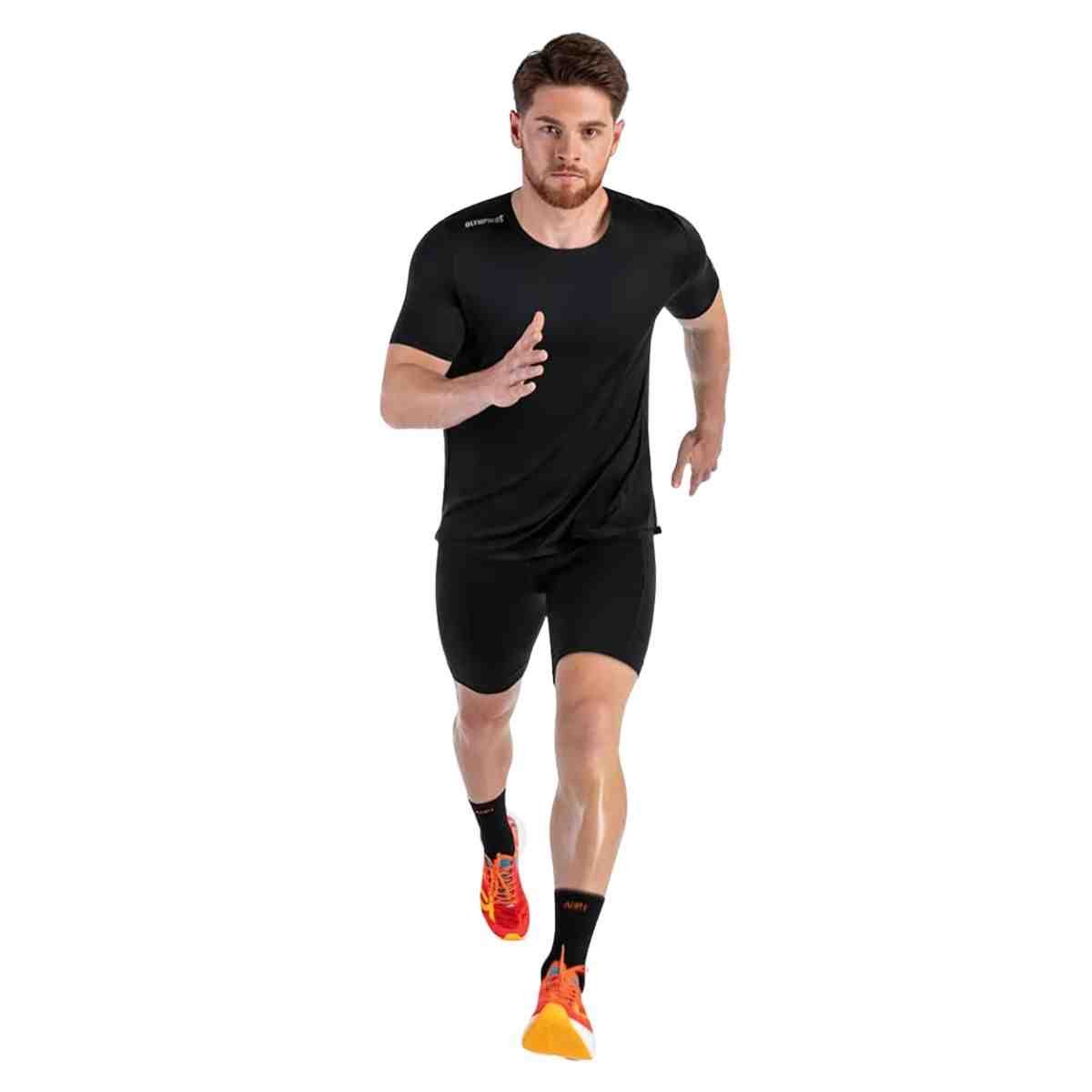 Camiseta Masculina Olympikus Corre Preta Preto 4
