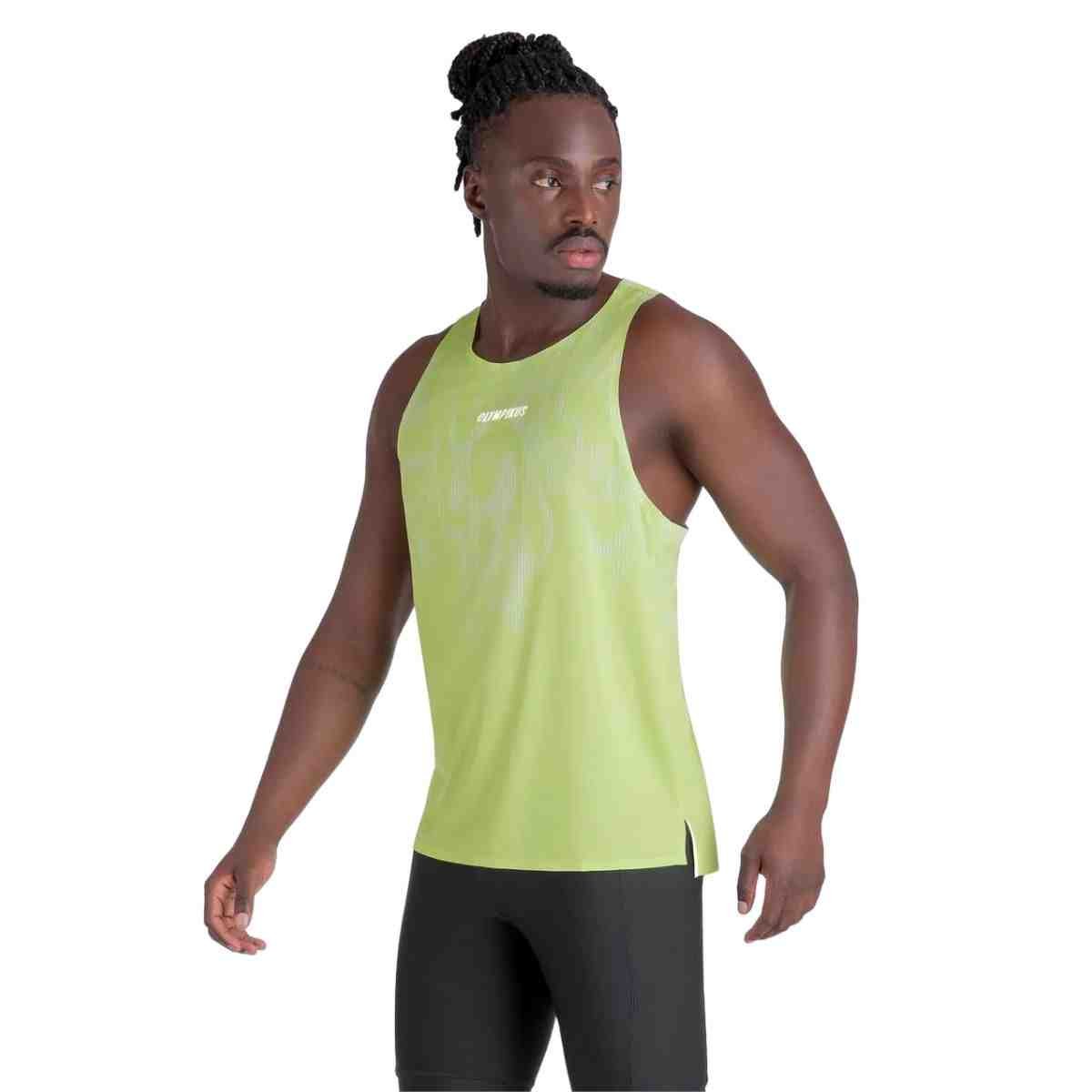 Camiseta Masculina Regata Olympikus Corre Verde Verde 2
