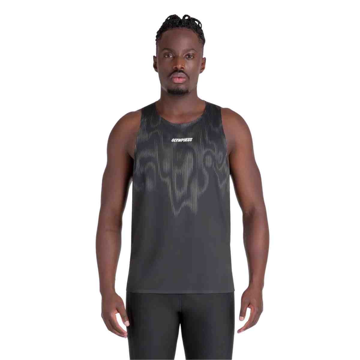 Camiseta Masculina Regata Olympikus Corre Preta