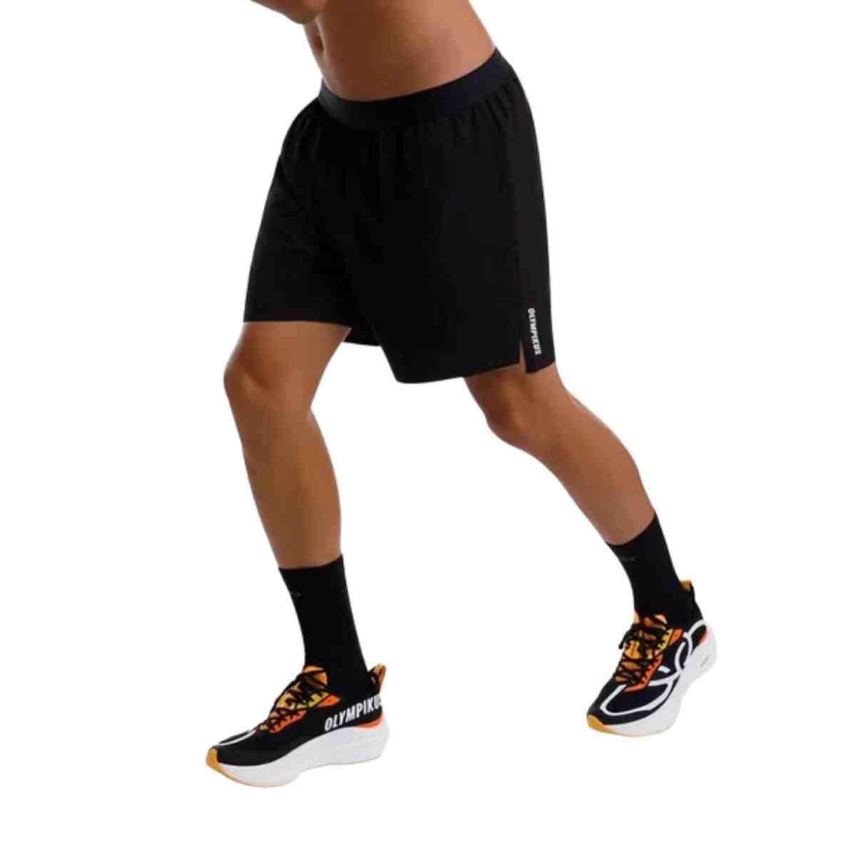 Bermuda Masculina Longa Olympikus Corre 7 Preta Preto 3