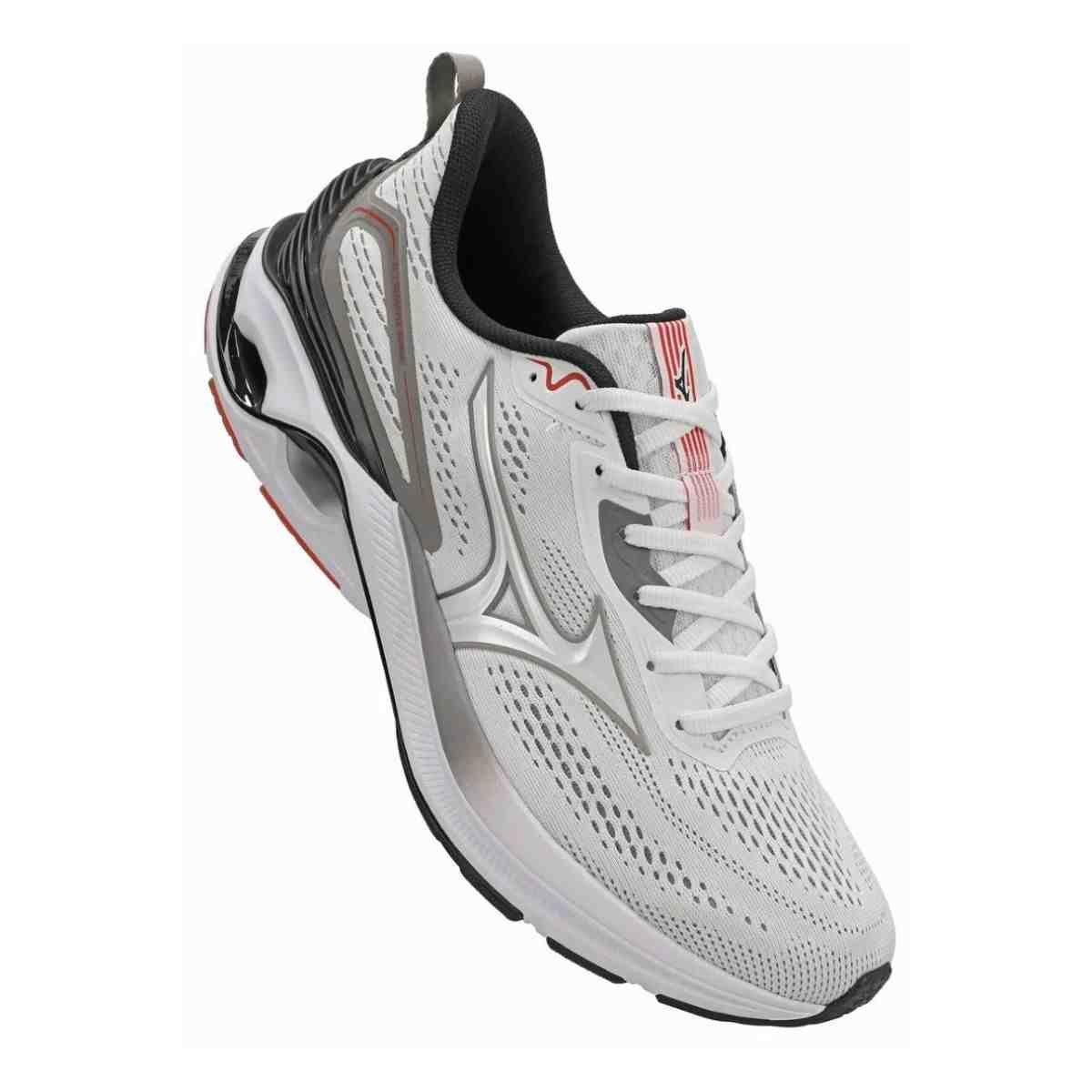 Tenis Corrida Masculino Mizuno Wave Dynasty 8 Branco Branco 2